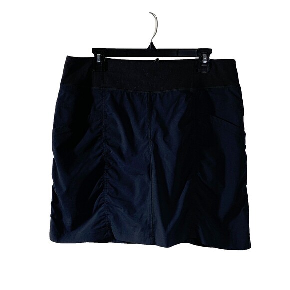 Prana Pants - Prana Skort Womens L Black Athletic Cinch Sides Pockets Pickleball Athleisure